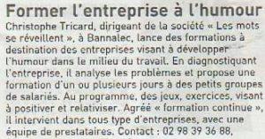 article journal des entreprises Tricart