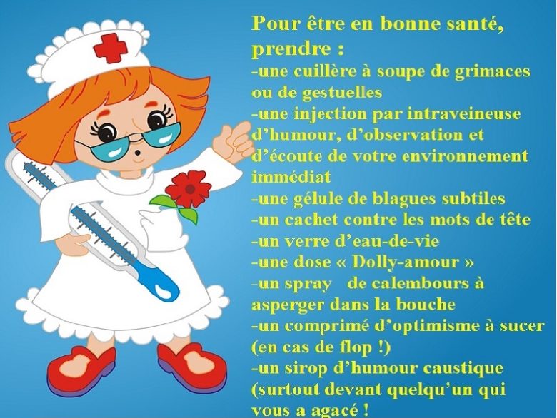 la bonne santé avec l'humour