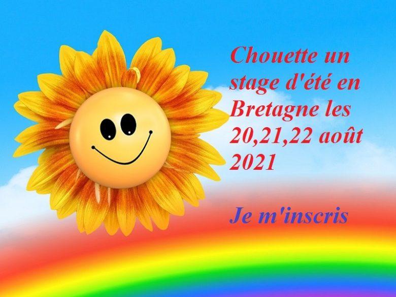 bulletin d'inscription du stage d'été humour positif à Trégunc, Bretagne, 20,21,22 août 2021