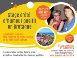 stage d'été sur l'humour positif à Trégunc les 20-21-22 août 2021