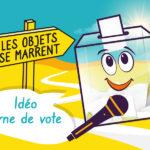 podcast les objets se marrent, Ideo l'urne de vote