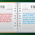 un agenda éléctonique humanisé donne ses conseils