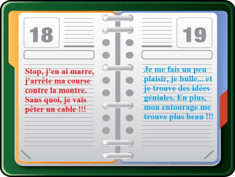 un agenda éléctonique humanisé donne ses conseils