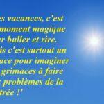 Des vacances pour rire utiles !