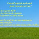 conseil spécial week-end souriant