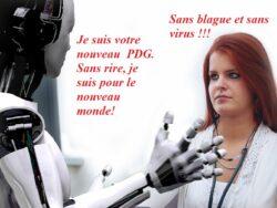 Un robot devient PDG sans rire